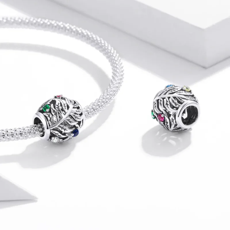 (kép) PANDORA típusú Trópusi levelek Charm - BSC450 - Megtekintés 4