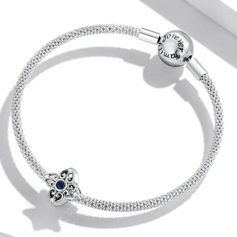 (kép) PANDORA típusú Áttört retro minta Charm - SCC2128 - Megtekintés 3