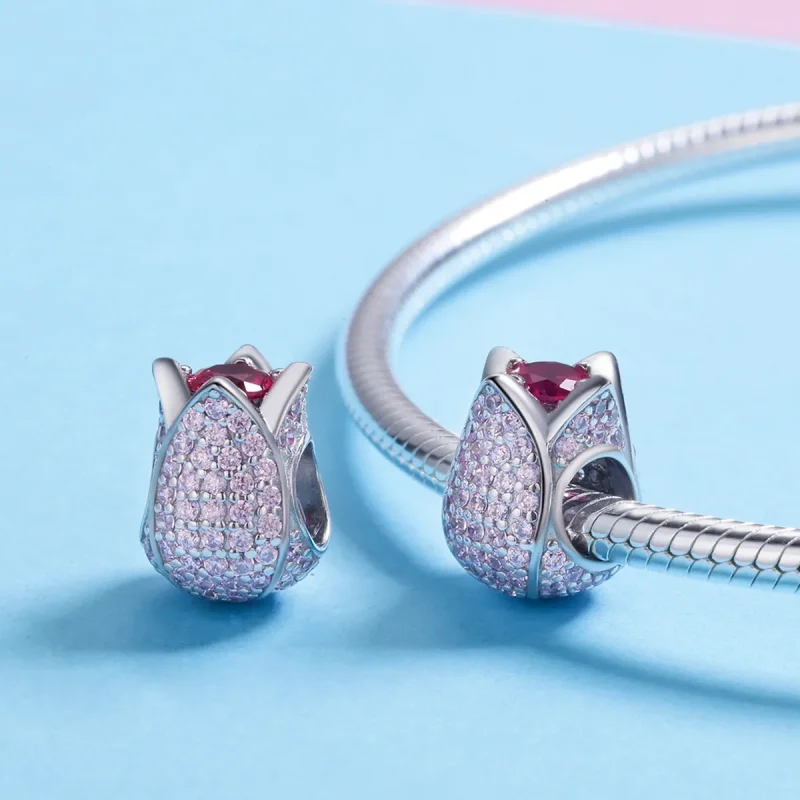 (kép) PANDORA típusú tulipán charm - SCC569 - Megtekintés 5