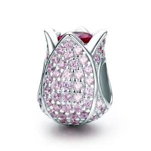 (kép) PANDORA típusú tulipán charm - SCC569