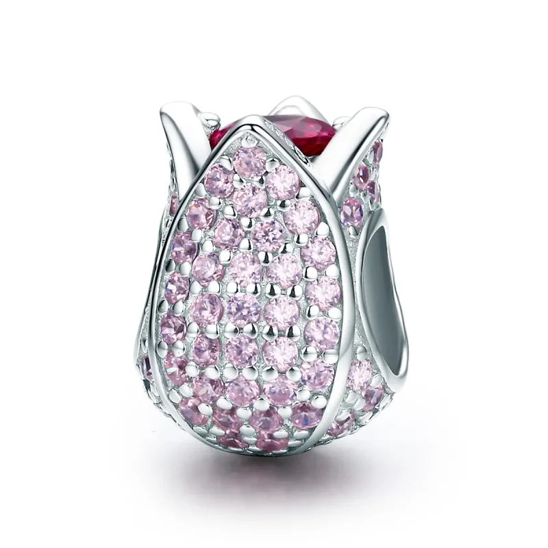 (kép) PANDORA típusú tulipán charm - SCC569