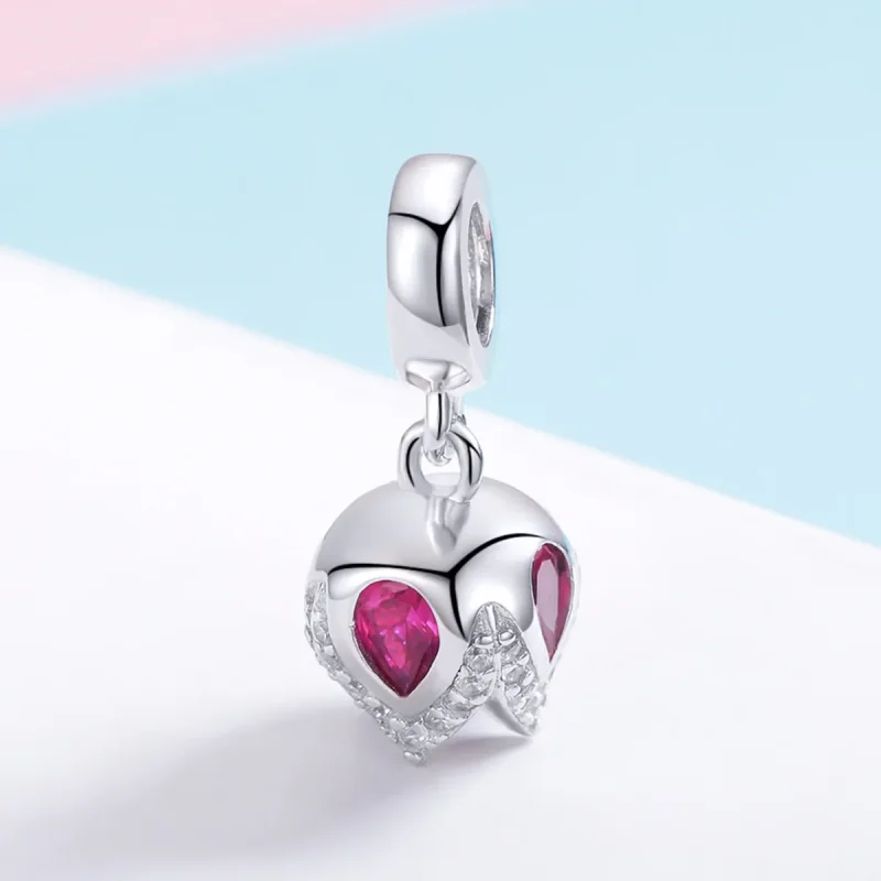 (kép) PANDORA típusú tulipán sztori függő charm - SCC1027 - Megtekintés 2