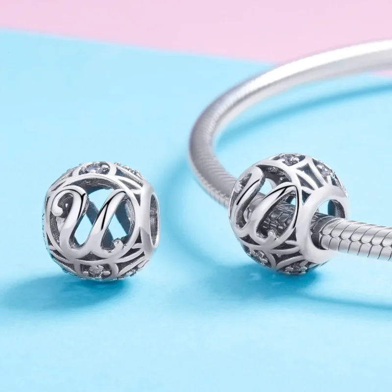 (kép) PANDORA típusú U betű Charm - SCC738-U - Megtekintés 3