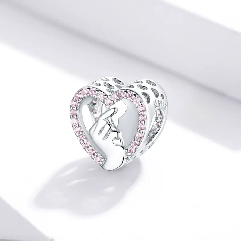 (kép) PANDORA típusú ujj szív charm - SCC1690 - Megtekintés 2