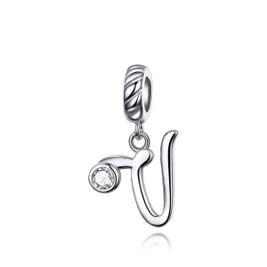 PANDORA típusú v betű függő charm - SCC1183-V (kép) PANDORA típusú v betű függő charm - SCC1183-V