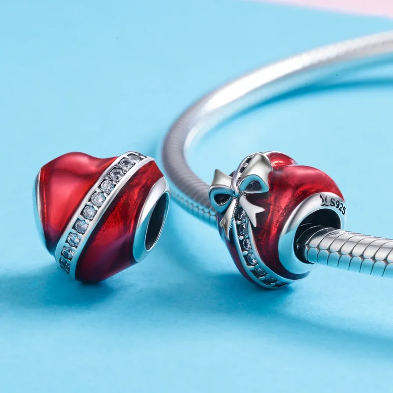 (kép) PANDORA típusú valentin-napi ajándék charm - SCC741 - Megtekintés 4