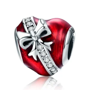 (kép) PANDORA típusú valentin-napi ajándék charm - SCC741