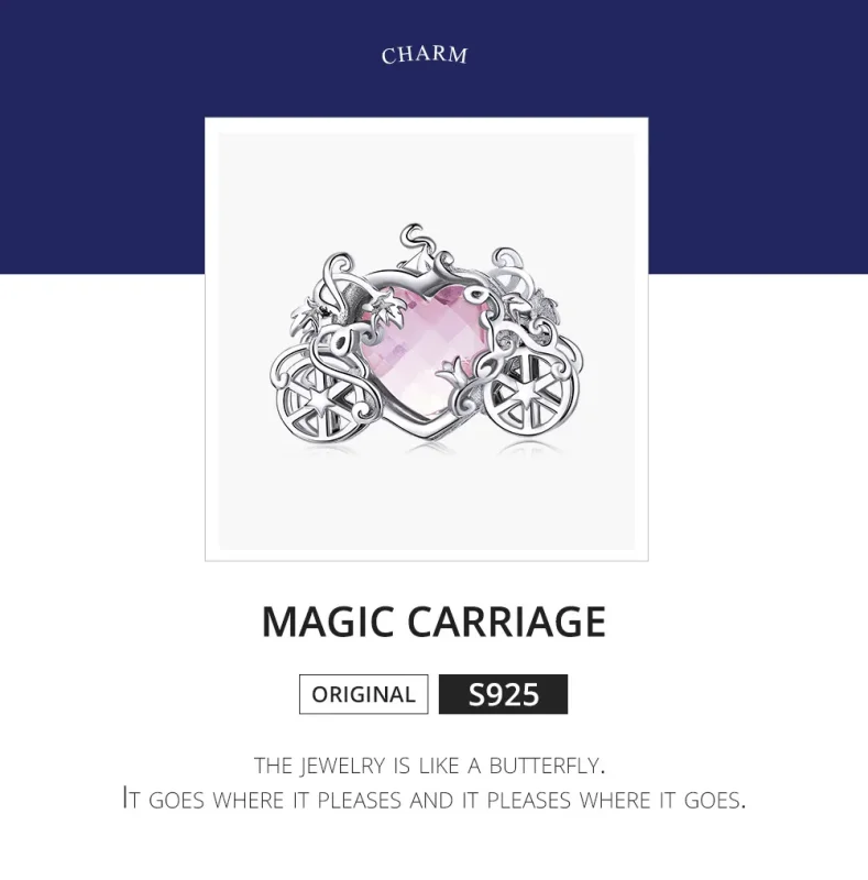 (kép) PANDORA típusú varázskocsi charm - BSC412 - Megtekintés 6