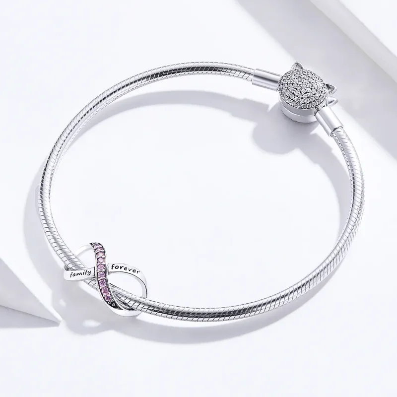 (kép) PANDORA típusú végtelenség charm - SCC1146-PK - Megtekintés 3
