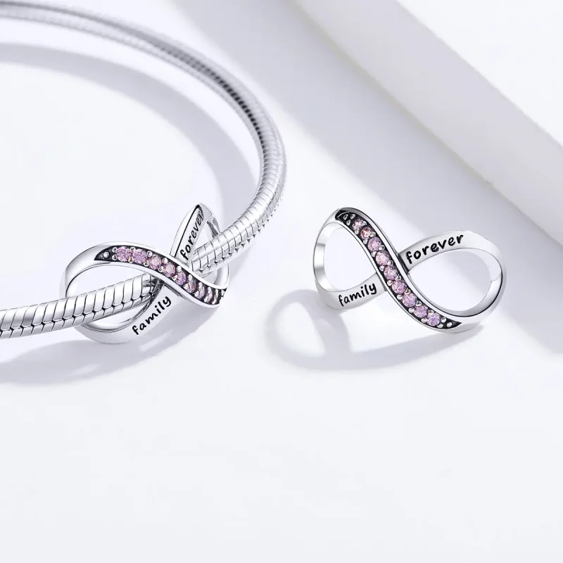 (kép) PANDORA típusú végtelenség charm - SCC1146-PK - Megtekintés 4