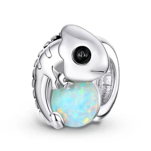 (kép) PANDORA típusú Vicces kaméleon Charm - BSC254