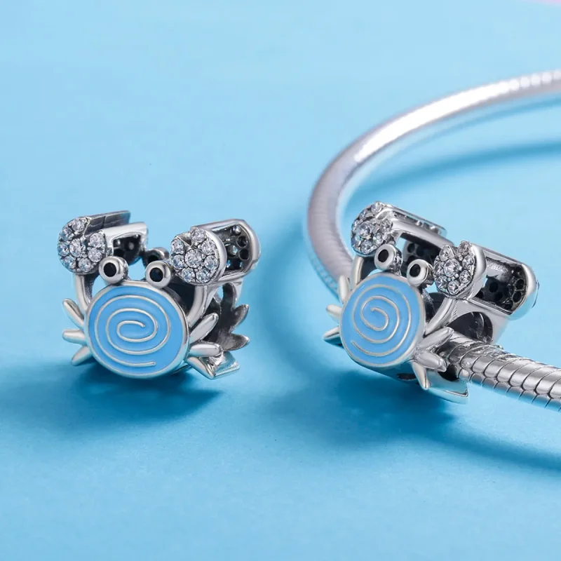 (kép) PANDORA típusú Vicces rák Charm - SCC682 - Megtekintés 5