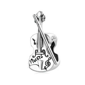 (kép) PANDORA típusú Vintage hegedű Charm - SCC2077