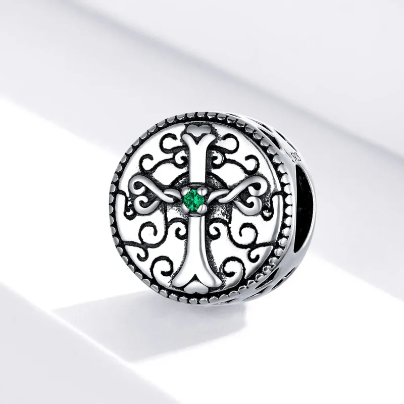 (kép) PANDORA típusú Vintage kereszt Charm - SCC1510 - Megtekintés 2