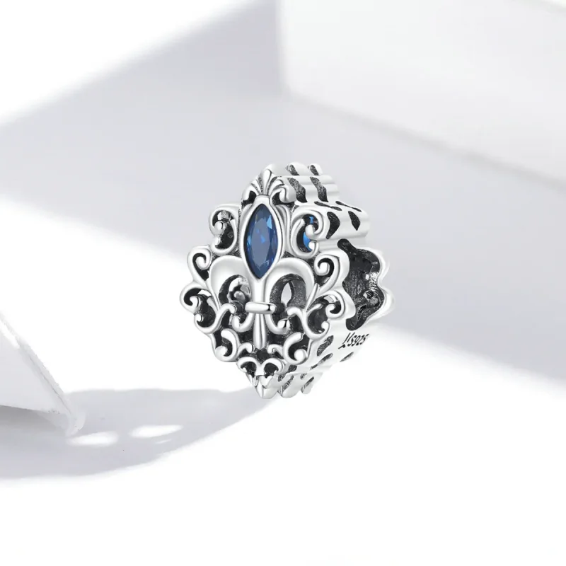 (kép) PANDORA típusú Vintage minta - vízcseppek Charm - SCC2151 - Megtekintés 2