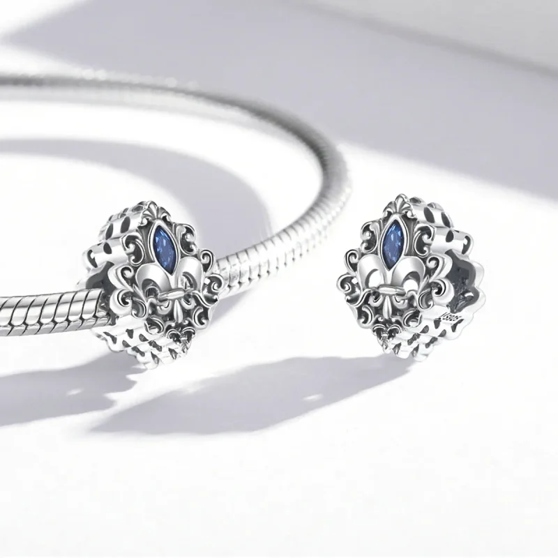 (kép) PANDORA típusú Vintage minta - vízcseppek Charm - SCC2151 - Megtekintés 4