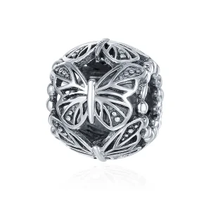 (kép) PANDORA típusú vintage pillangó charm - SCC491