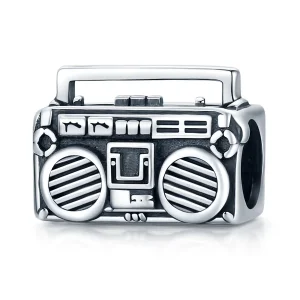 (kép) PANDORA típusú vintage rádió charm - SCC1873