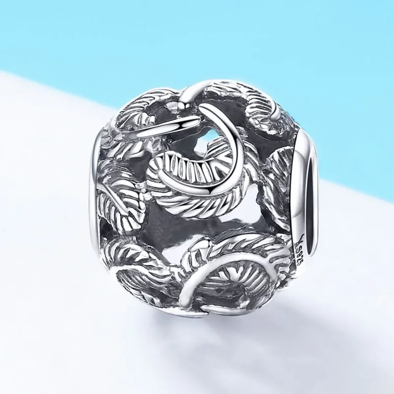 (kép) PANDORA típusú vintage szárnyak charm - SCC810 - Megtekintés 2