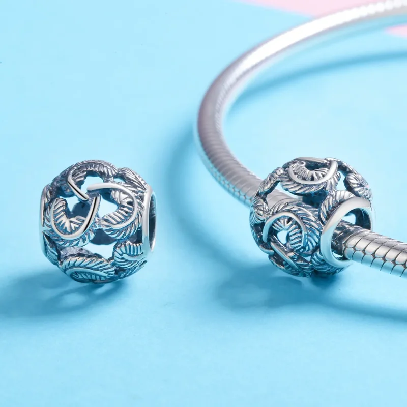 (kép) PANDORA típusú vintage szárnyak charm - SCC810 - Megtekintés 3
