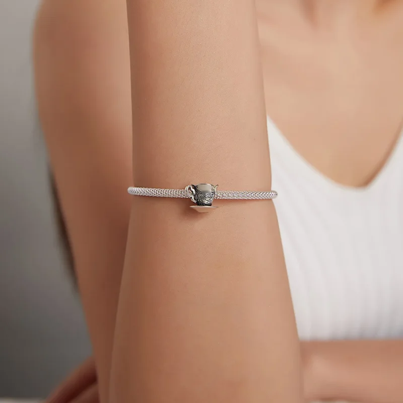 (kép) PANDORA típusú Vintage teáskanna Charm - SCC1899 - Megtekintés 5