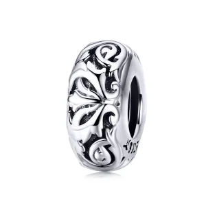 (kép) PANDORA típusú vintage virág spacer charm - SCC1139
