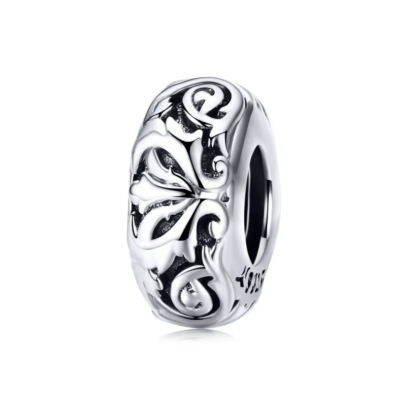 (kép) PANDORA típusú vintage virág spacer charm - SCC1139