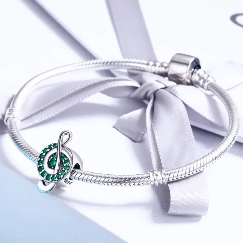 (kép) PANDORA típusú violinkulcs charm - SCC450 - Megtekintés 4