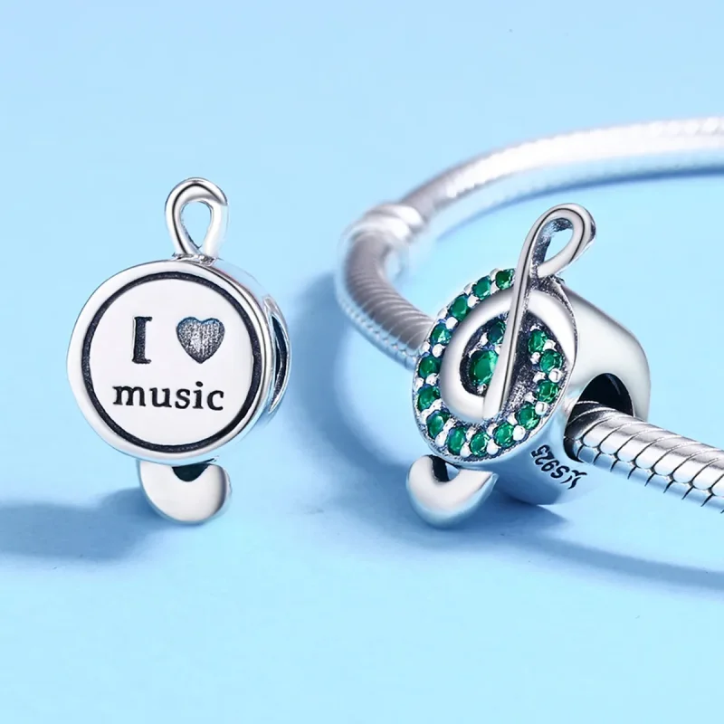 (kép) PANDORA típusú violinkulcs charm - SCC450 - Megtekintés 5