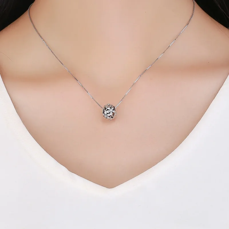 (kép) PANDORA típusú virág alakja charm - SCC729 - Megtekintés 5