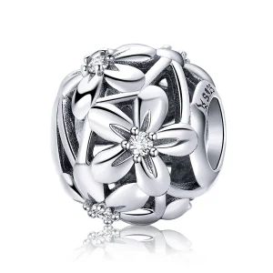 PANDORA típusú virág alakja charm - SCC729 (kép) PANDORA típusú virág alakja charm - SCC729