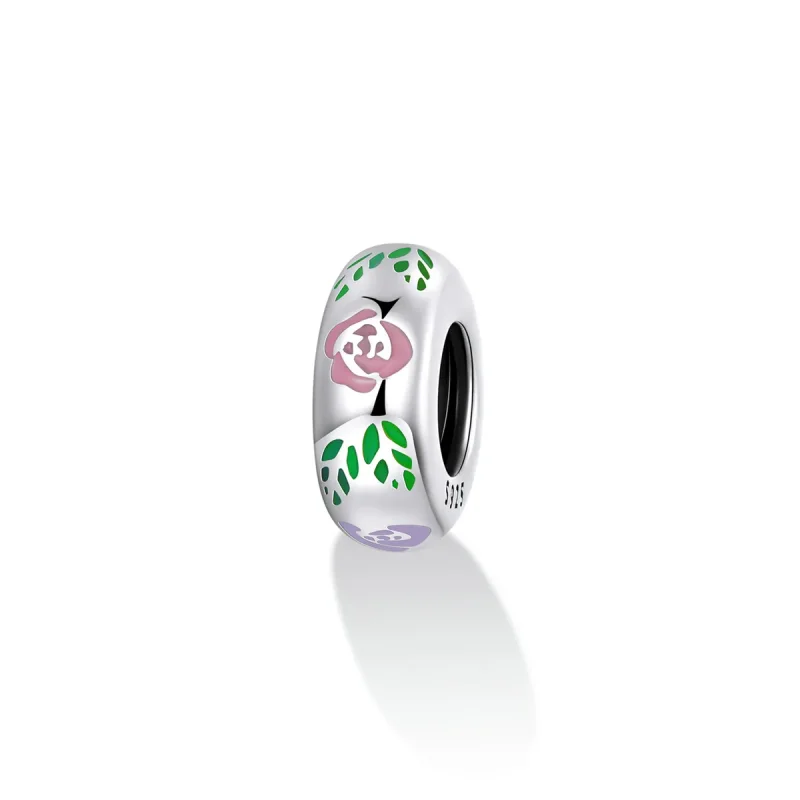(kép) PANDORA típusú Virág firka Charm - BSC596 - Megtekintés 2