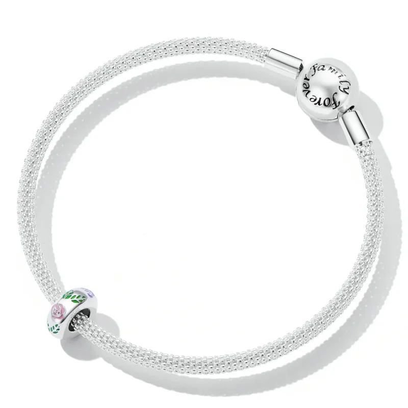 (kép) PANDORA típusú Virág firka Charm - BSC596 - Megtekintés 5