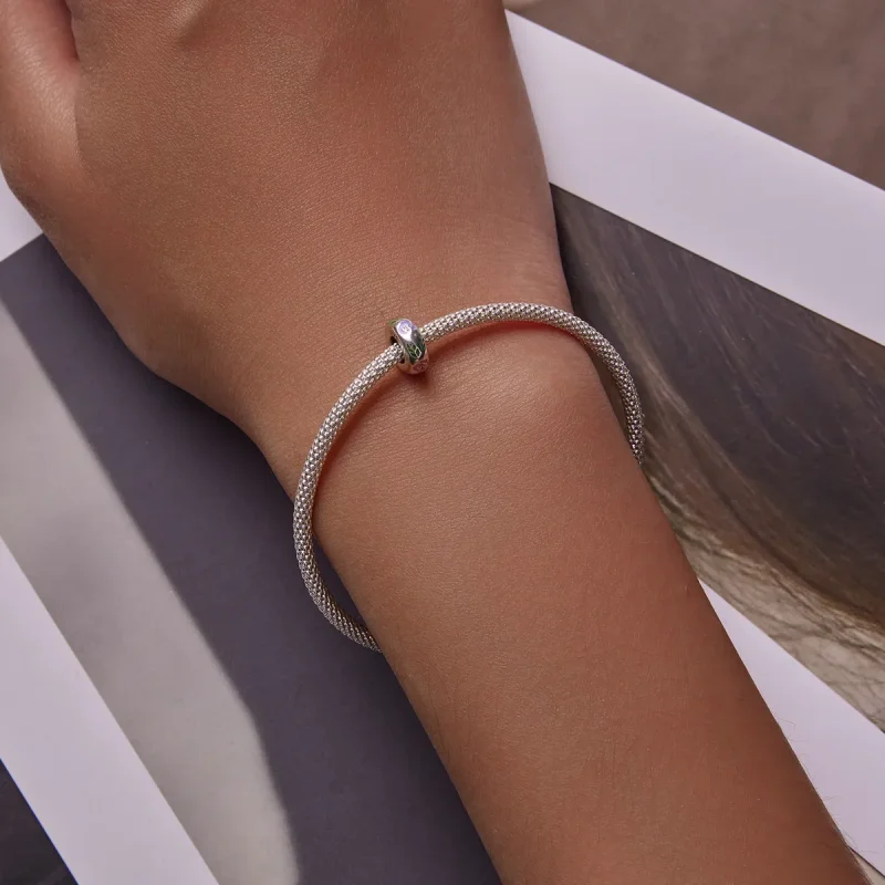 (kép) PANDORA típusú Virág firka Charm - BSC596 - Megtekintés 6