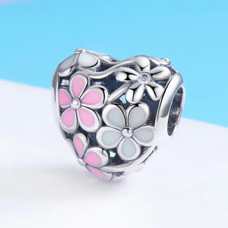 (kép) PANDORA típusú virág áldás charm - SCC761 - Megtekintés 2