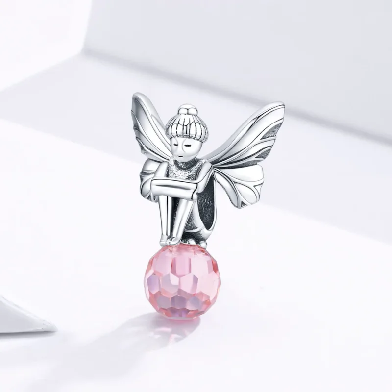 (kép) PANDORA típusú virág manó charm - SCC1483 - Megtekintés 2