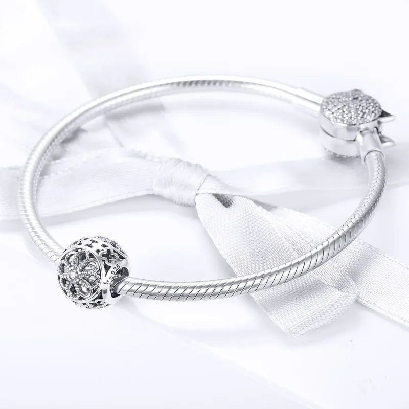 (kép) PANDORA típusú virágok charm - SCC899 - Megtekintés 3