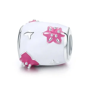 (kép) PANDORA típusú Virágok és pillangók Charm - SCC446