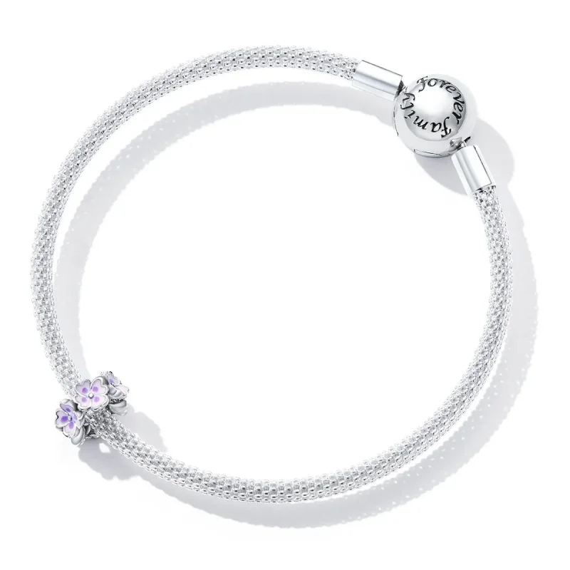 (kép) PANDORA típusú Virágok spacer charm - SCC2212 - Megtekintés 5