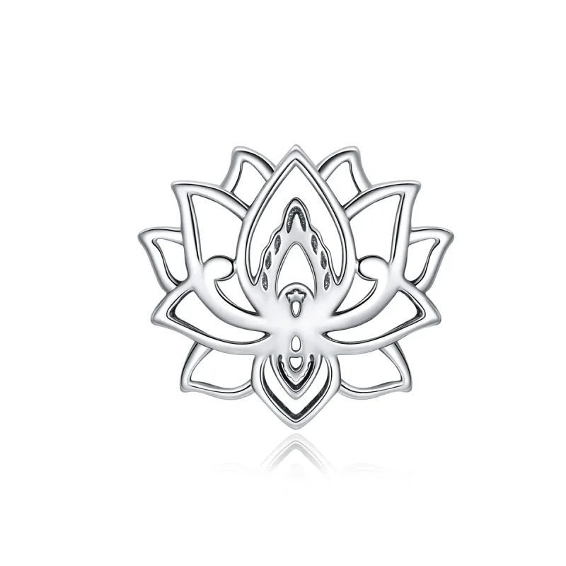 (kép) PANDORA típusú virágzó lótusz charm - SCC1724