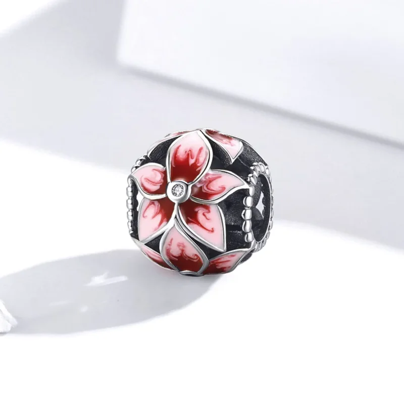 (kép) PANDORA típusú virágzó virág charm - SCC1707 - Megtekintés 2