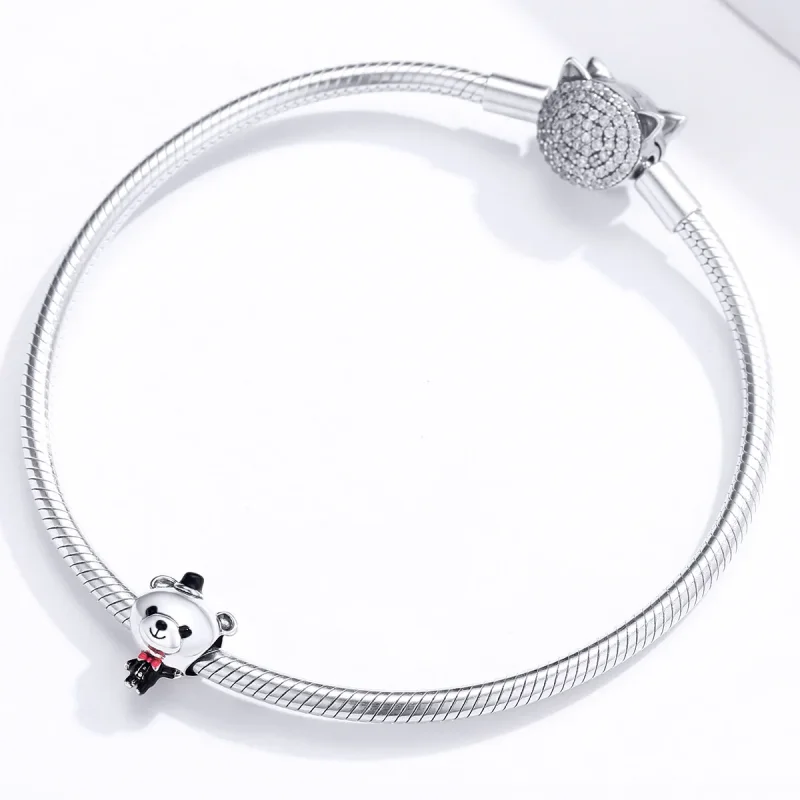 (kép) PANDORA típusú Vőlegény medve Charm - SCC1473 - Megtekintés 3