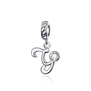PANDORA típusú y betű függő charm - SCC1183-Y (kép) PANDORA típusú y betű függő charm - SCC1183-Y