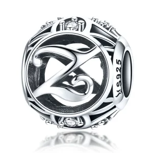 (kép) PANDORA típusú Z betű Charm - SCC738-Z