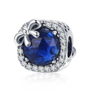 (kép) PANDORA típusú zafír charm - SCC1058