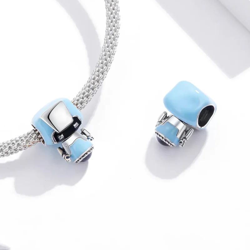 (kép) PANDORA típusú Zafír robot Charm - SCC1773 - Megtekintés 3