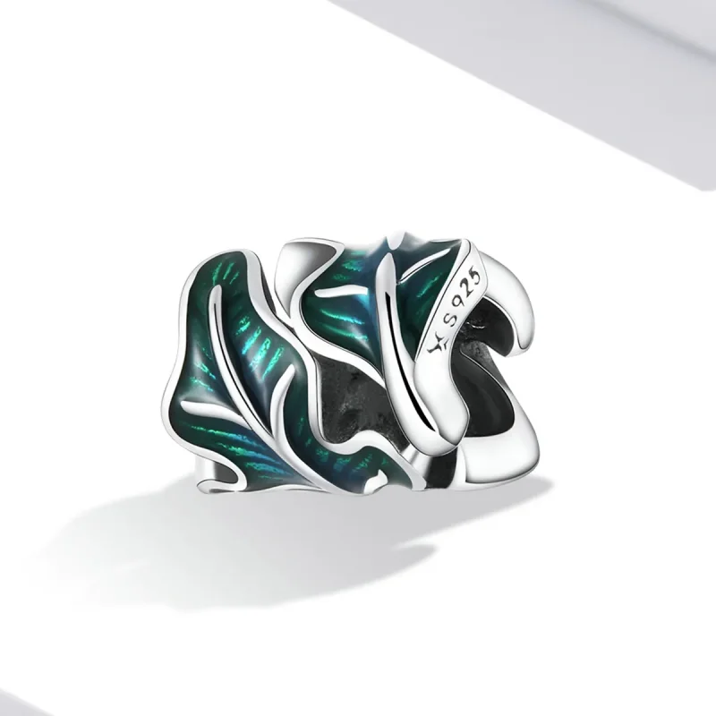 (kép) PANDORA típusú Zöld levelek Charm - SCC2175 - Megtekintés 2