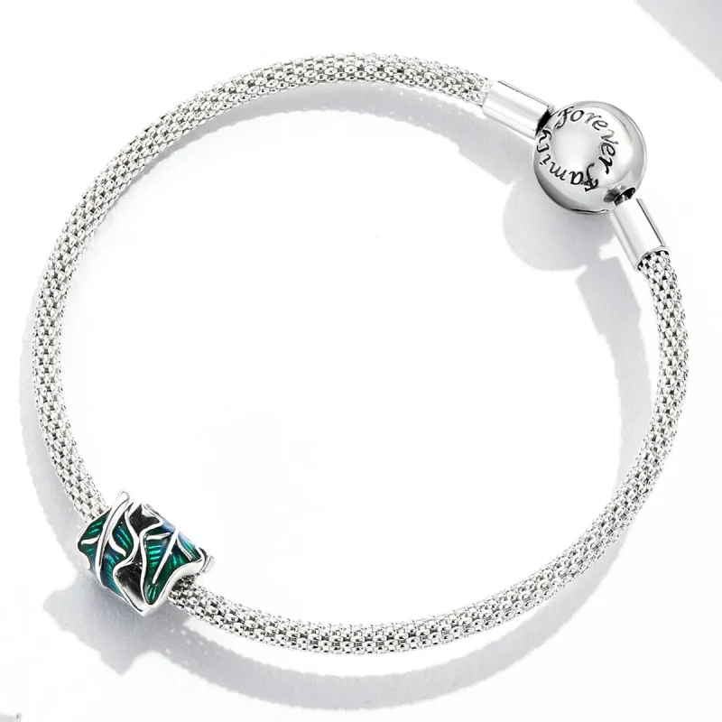 (kép) PANDORA típusú Zöld levelek Charm - SCC2175 - Megtekintés 3