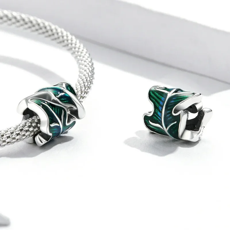 (kép) PANDORA típusú Zöld levelek Charm - SCC2175 - Megtekintés 4