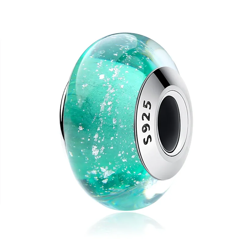 (kép) PANDORA típusú Zöld Murano üveg Charm - SCZ021 - Megtekintés 2
